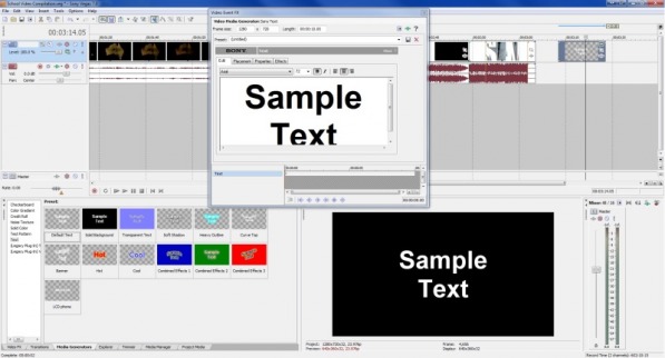 sony vegas pro 13 media generators download text pack